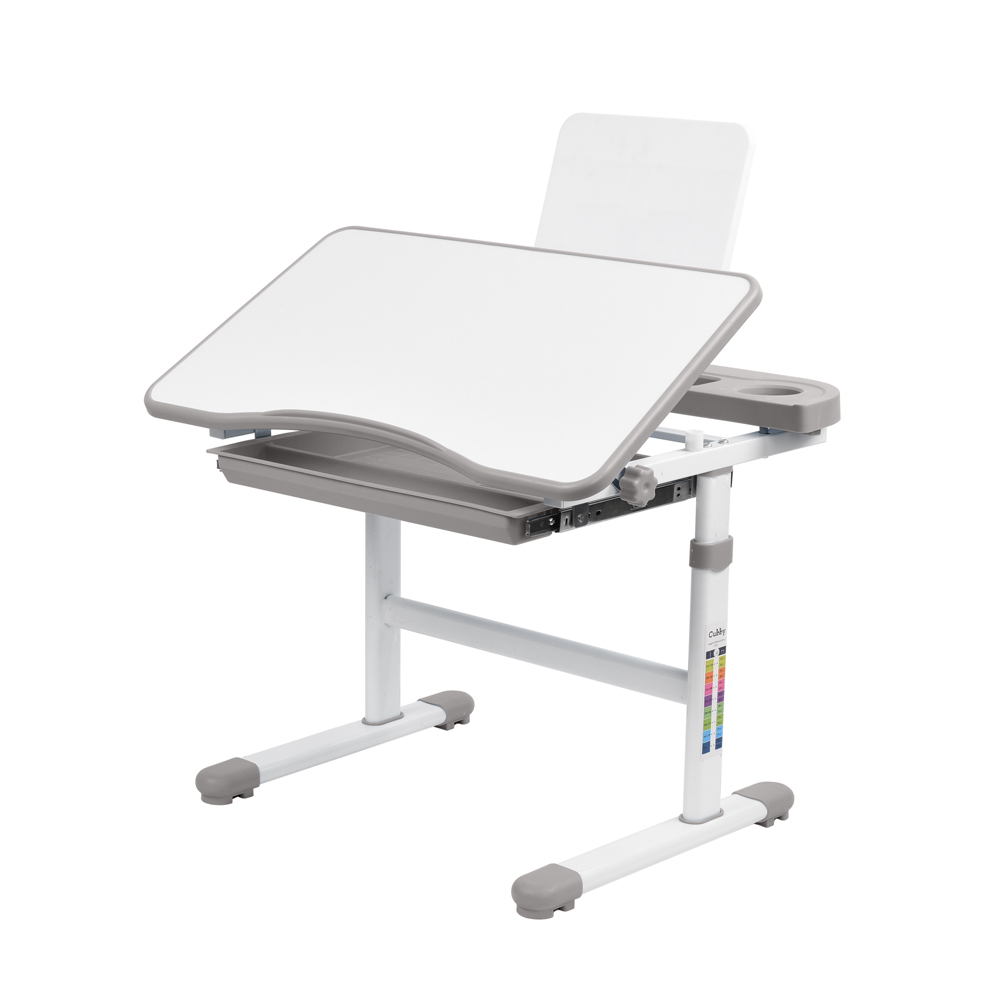 Комплект растущей детской мебели Fundesk Cura парта + стул + выдвижной ящик + подставка + лампа