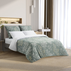 Комплект постельного белья Harmonica 2 сп с простыней на рез. 160х200 САТИН "Делия" (2 нав. 70х70 и 2 нав. 50х70)