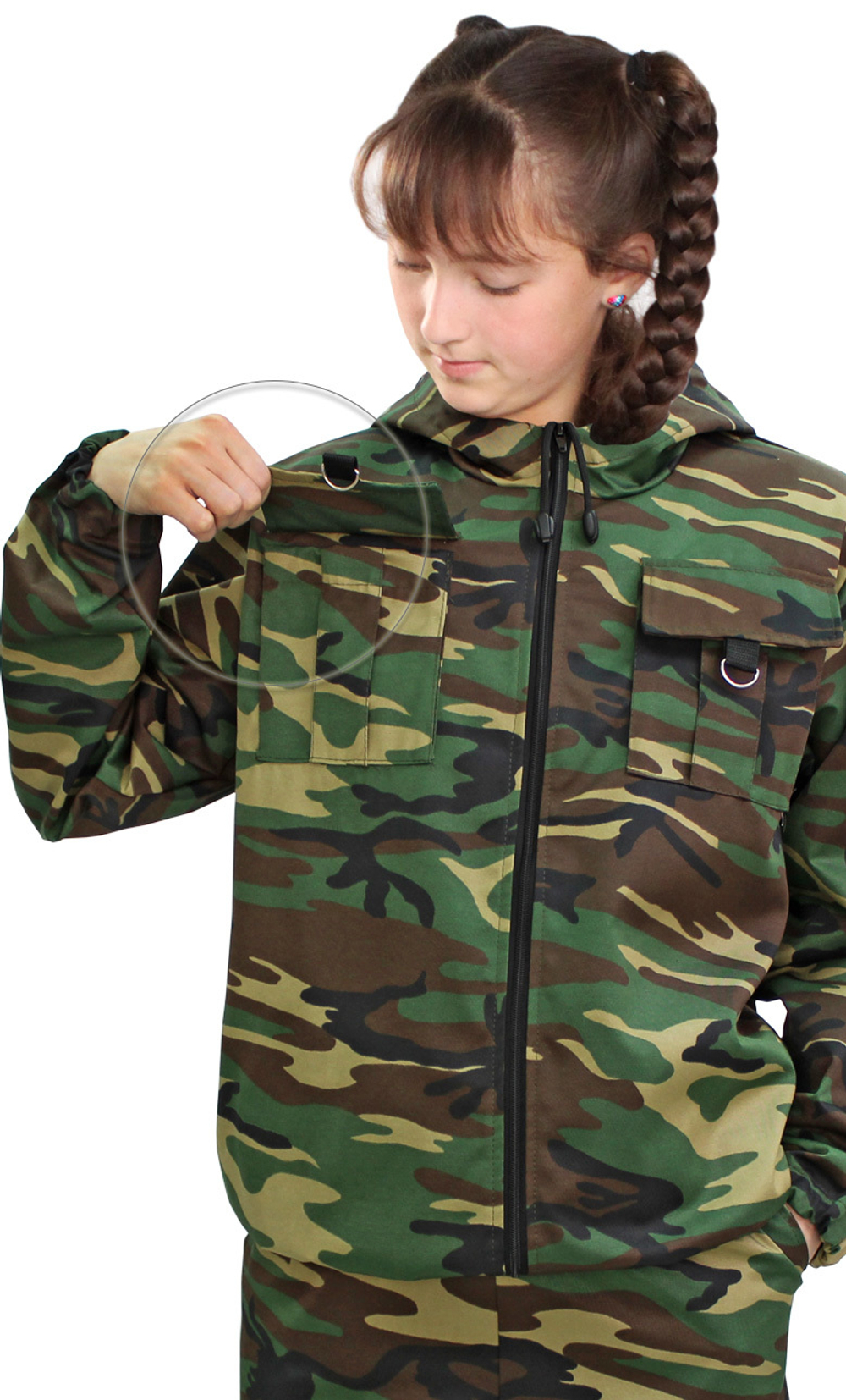 Костюм детский "Зарница" зеленый кмф