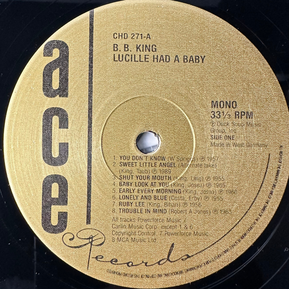 B.B. King – Lucille Had A Baby (Германия 1989г.)