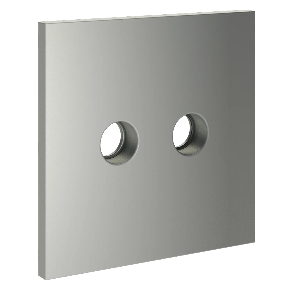 Накладка для розетки телевизионной оконечной TV+SAT, (сталь) Voltum S70 VLS001605