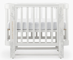 Детская кроватка-трансформер Happy baby Mommy Love в комплекте с расширением 160х70 white