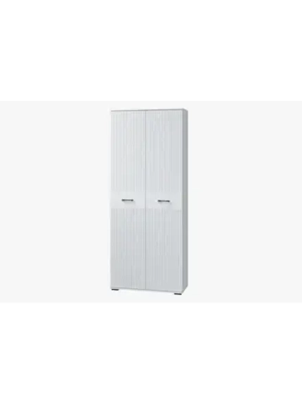 Шкаф для одежды распашной Белый снег софт 90х39х221 см