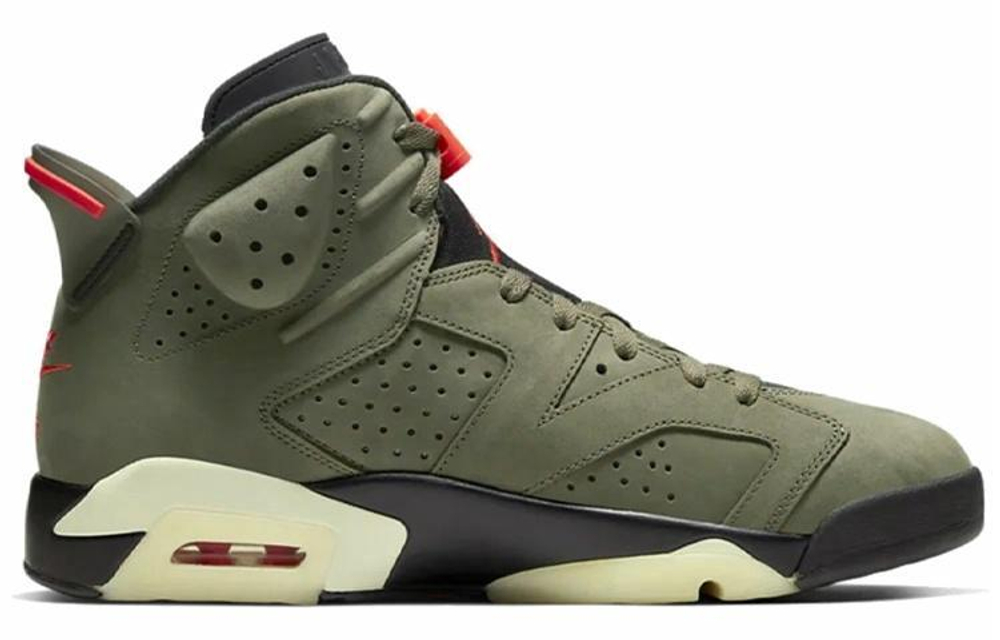 Кроссовки Travis Scott X Jordan Air Jordan 6 Medium Olive Ts