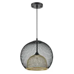 8052/1A SUSPENTIONI LN25 315 черный/черный, золото металл/металл Подвесной светильник E27 1*60W 220V LEONELA