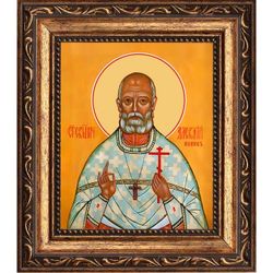 Алексий Аманов священномученик, пресвитер. Икона на холсте.