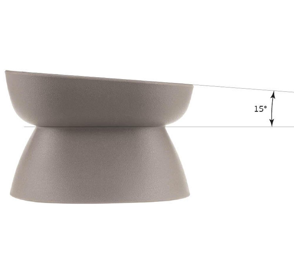 Миска для кормления животных КВАДРО 0,2л D=11,5см М1807