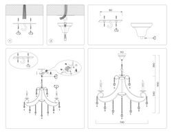 Ambrella Подвесная люстра с хрусталем CLASSIC TR4917