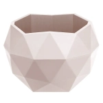 Кашпо для цветов пластиковое 2,5л d-21,8см «Топаз» Кремовый