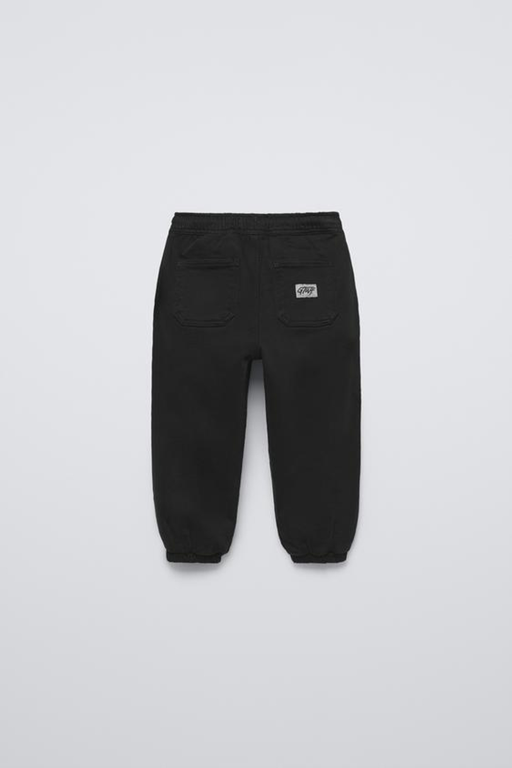 ZARA БРЮКИ-ДЖОГГЕРЫ КОМФОРТНОГО КРОЯ, ЧЕРНЫЙ