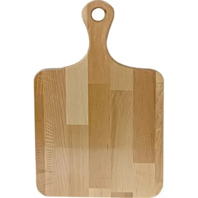 Доска разделочная деревянная с ручкой 35,5*21*1,5см, Береза