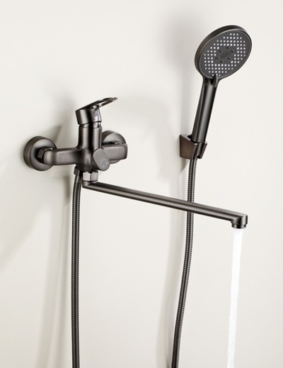 22018-P Cмеситель для ванны (ГРАФИТ) HANSEN  (10/1шт)