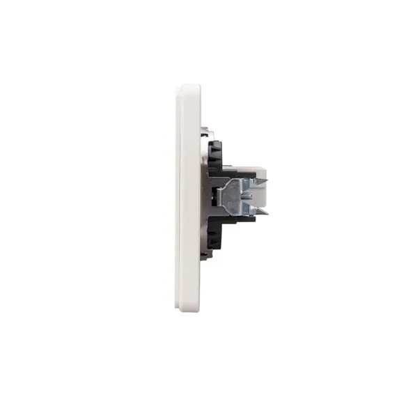 Розетка ROUND компьютерная RJ45 кат6 с/у перламутр KRANZ
