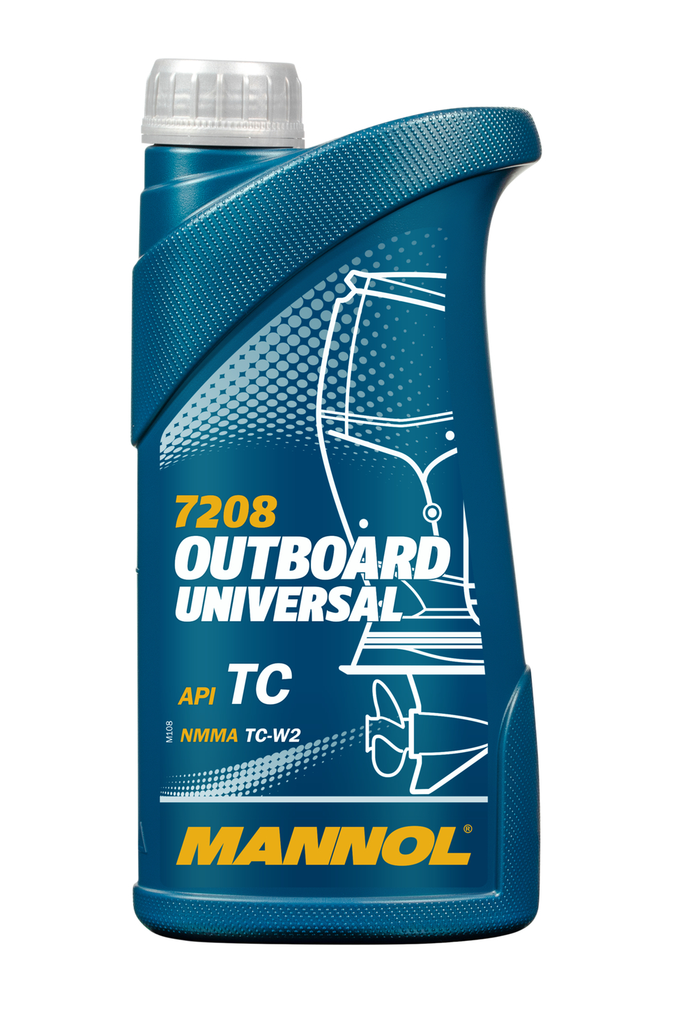 Масло Mannol мототехника Outboard Universal NMMA TC-W2 минеральное 1л