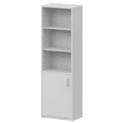 Шкаф комбинированный узкий с прозрачным стеклом А-321/А-стл321пр 560x365x2000 Арго