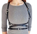 Черная портупея One Size (40-50) (Цвет: черный)