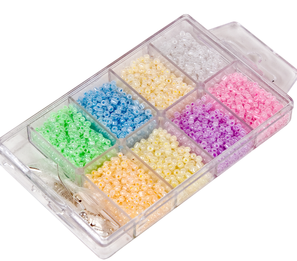 "Zlatka" набор бисера для рукоделия SNB №5 ассорти мат.крашенный