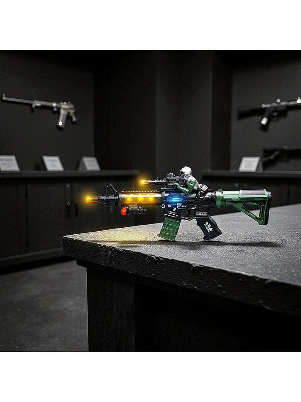 Детский Автомат со светом и звуком на батарейках (844-10)