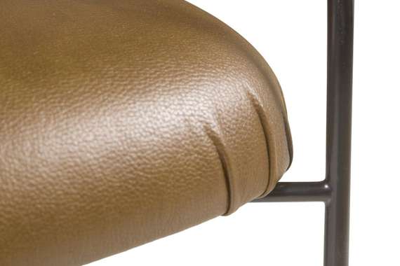 Лаунж-кресло Ego, темно-коричневая экокожа