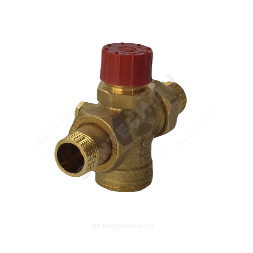 Клапан балансировочный автомат латунь R206A-1 Ду 15 G1/2" A Ру25 НР 0.05 - 0.8 м3/ч без ниппелей Giacomini R206AY103