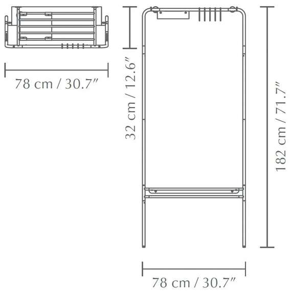 Вешалка в прихожую Umage Lean On Me, белая