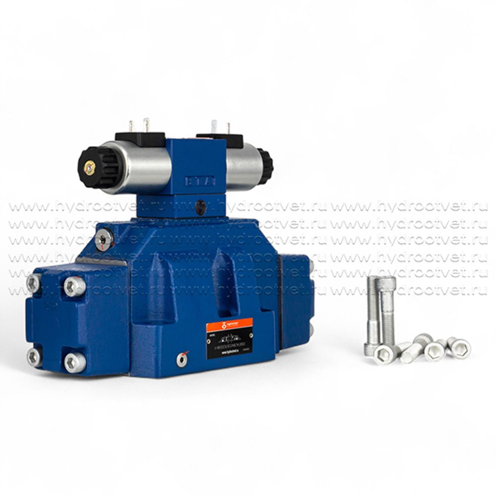 H-4WEH25E6X/6EG24N9K4 - Гидрораспределитель с электроуправлением Ду25 схема E (44), напряжение G24, каналы управления X и Y - внешние