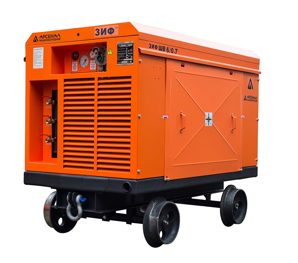 Станция воздушно-компрессорная шахтная ЗИФ-ШВ 6/0,7 Т (1140; 660 В, на скатах)