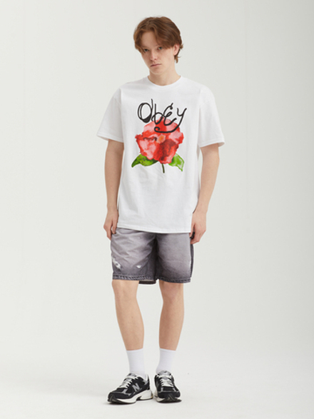 Мужская Футболка Obey Watercolor Poppy