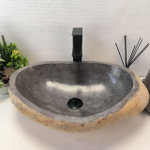 Раковина из речного камня RS-63588 (54*37*15) 0122