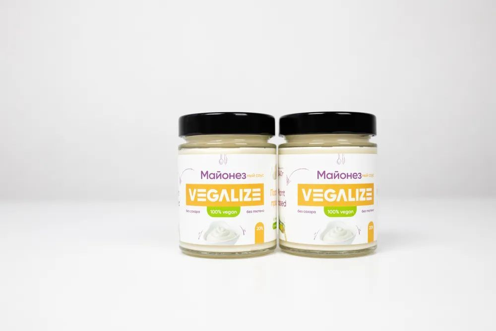 Майонезный соус VEGALIZE 3 шт по 240 г, легкий, постный, без сахара и глютена, низкокалорийный, для пиццы, макарон и салата