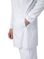 Халат медицинский мужской Dr. Nice DRN825 с воротником, белый, 48