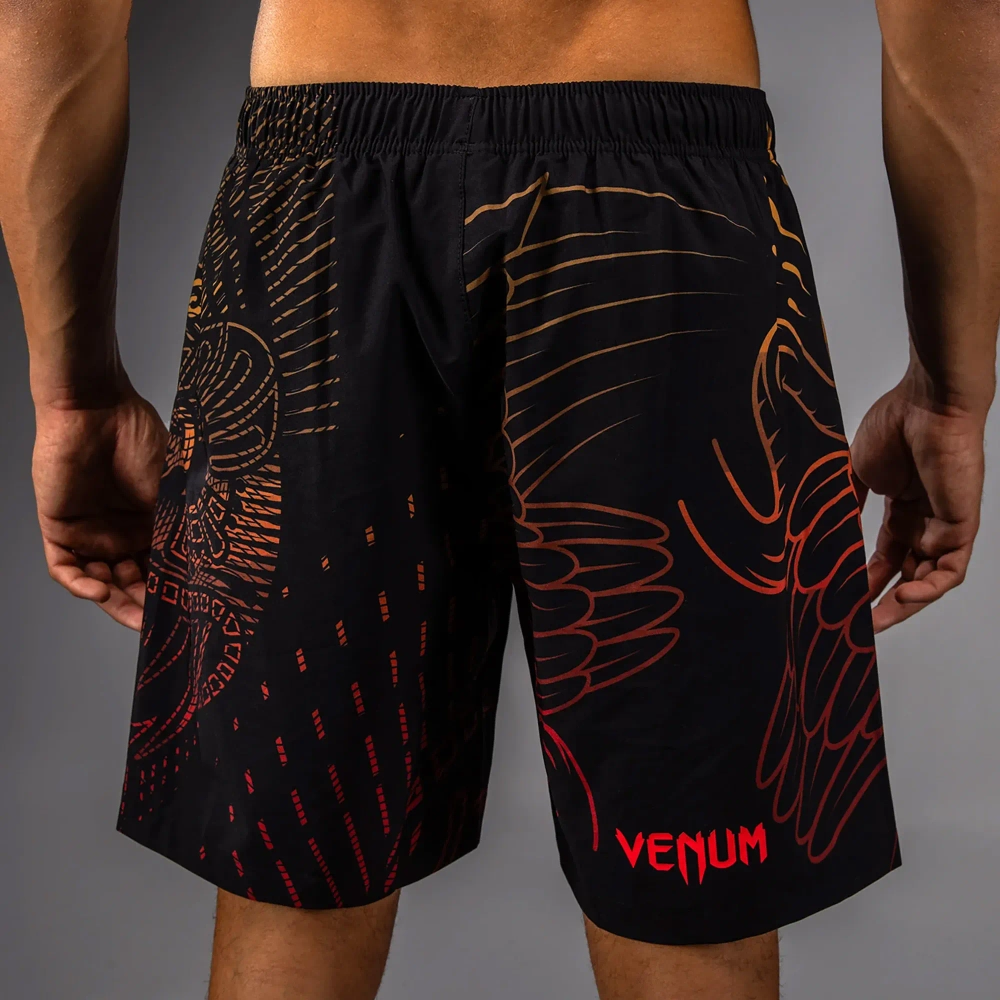 Шорты тренировочные Venum Quetzal Fury black/fury red/tangerine