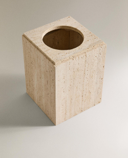 Zara Home ведро для мусора, мрамор, бежевый · 3533/743