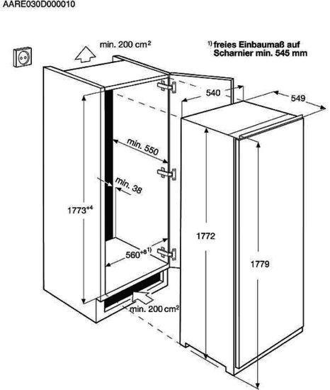 Встраиваемый холодильник Zanussi ZBA 30455