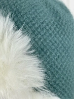 шапка ушанка зимняя меховая с флисом теплая стильная