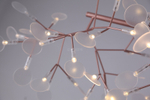 Подвесной дизайнерский светильник  Heracleum II by Moooi (медный, D72cm)