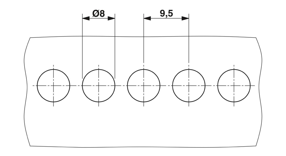 0706605 - DFK 5-9,5 - Проходная клемма через стенку