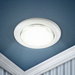Светильник встраиваемый ЭРА KL35 WH /1 (к) под лампу GX53 белый термокольцо в комплекте
