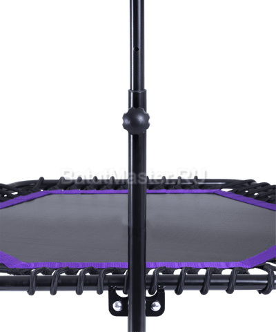 Каркасный батут с Т-образной ручкой, диаметр 4 фт, черно - фиолетовый