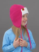 Шапка весенняя/осенняя вязаная (Малиновый мусс) ТОКИ*