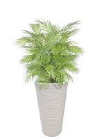 Искусственная Пальма комнатная 120 см в высоком белом кашпо