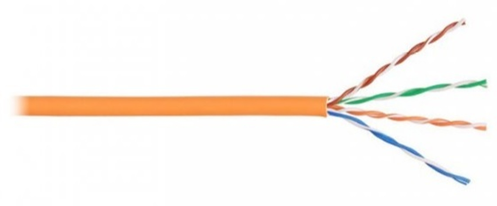 Кабель витая пара F/UTP 5e кат. 4 пары Lanmaster LAN-5EFTP-PT-LSZH-OR