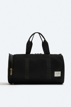 ZARA НЕЙЛОНОВАЯ СУМКА, ЧЕРНЫЙ