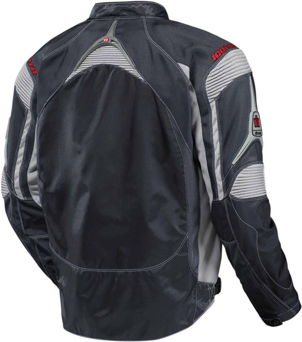 Мотокуртка - ICON CONTRA (текстиль, серая)