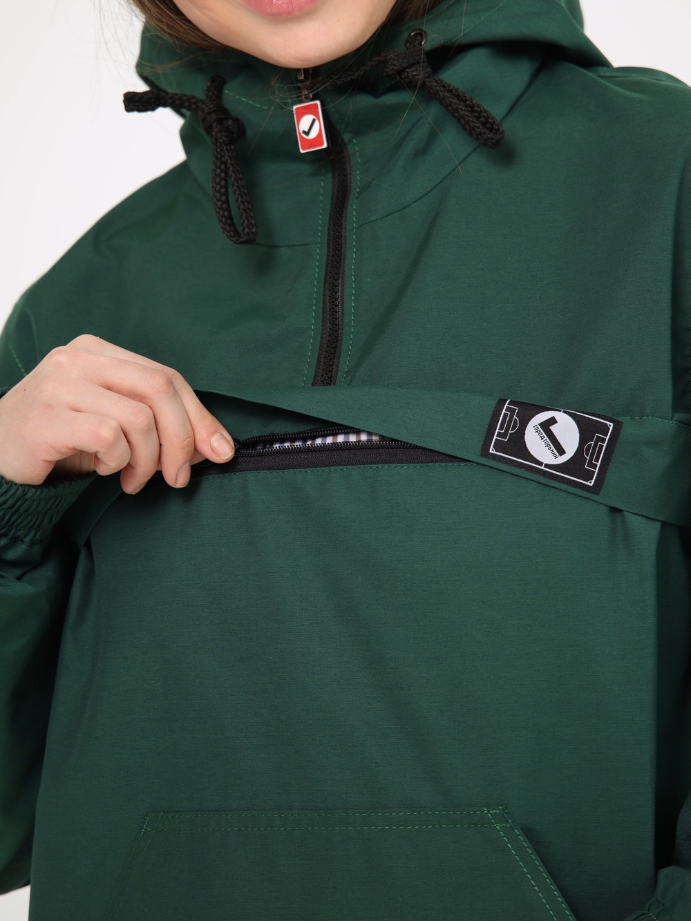 Анорак мужской без утеплителя зеленый Город Горький