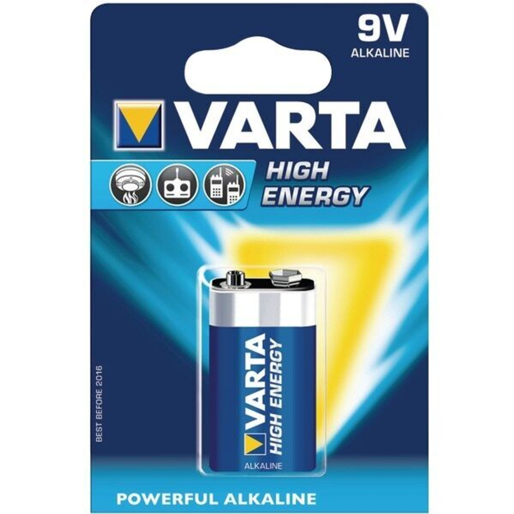 Батарейка High Energy E-Block 9V - 6LR61/  PP3 (1 шт)  862