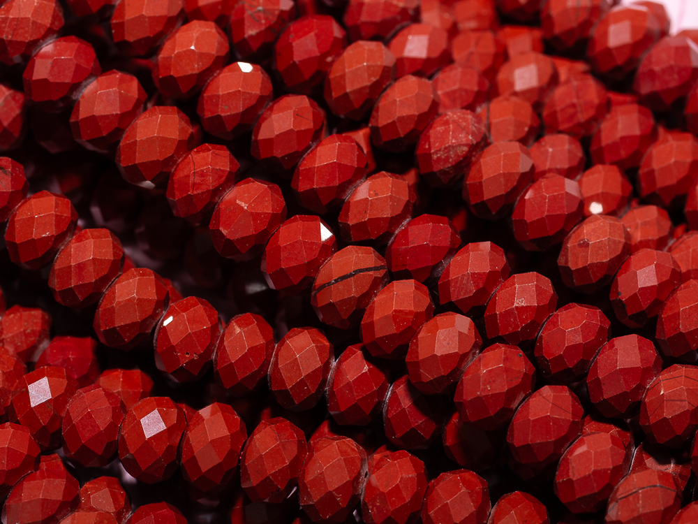 Бусины из яшмы 6,5х4,5мм, рондель (10шт)