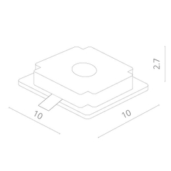 Встраиваемый светильник Arte Lamp A9214PL-1WH