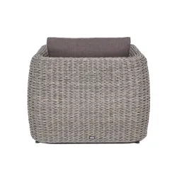 "Кальяри" кресло из искусственного ротанга (гиацинт), цвет серый