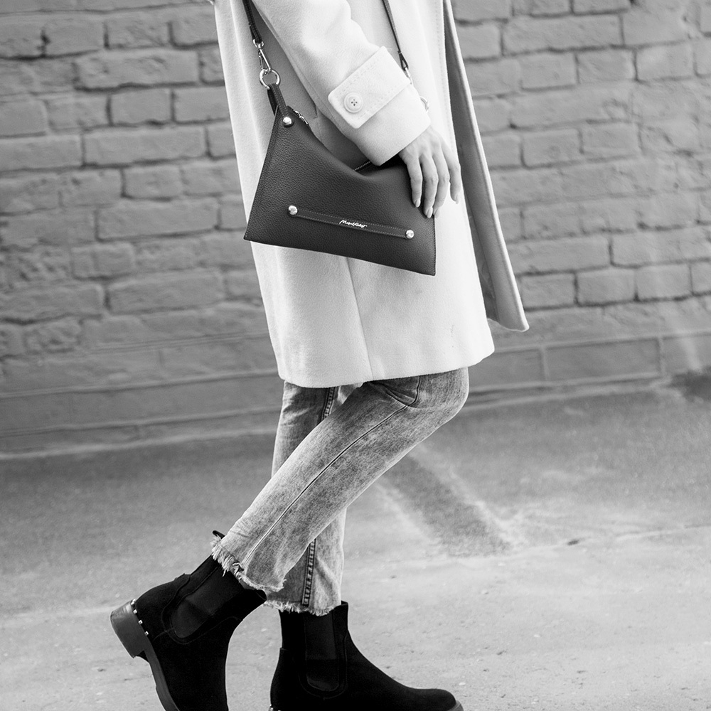 Сумка Julie из кожи теленка, цвета оливы